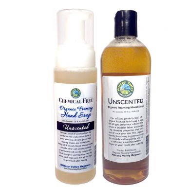 Organic Foaming Hand Soap, 2 pc Set, Unscented