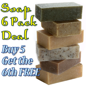 Bar Soap Assortment 6 Pack Deal- Buy 5 get 1 free
